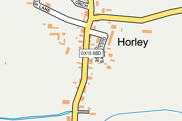 OX15 6BD map - OS OpenMap – Local (Ordnance Survey)