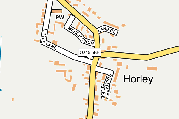 OX15 6BE map - OS OpenMap – Local (Ordnance Survey)