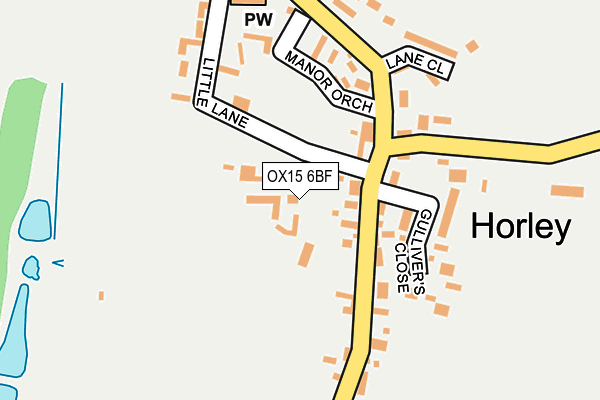 OX15 6BF map - OS OpenMap – Local (Ordnance Survey)