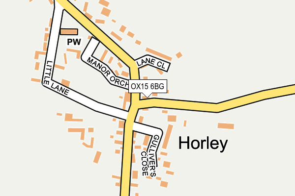 OX15 6BG map - OS OpenMap – Local (Ordnance Survey)