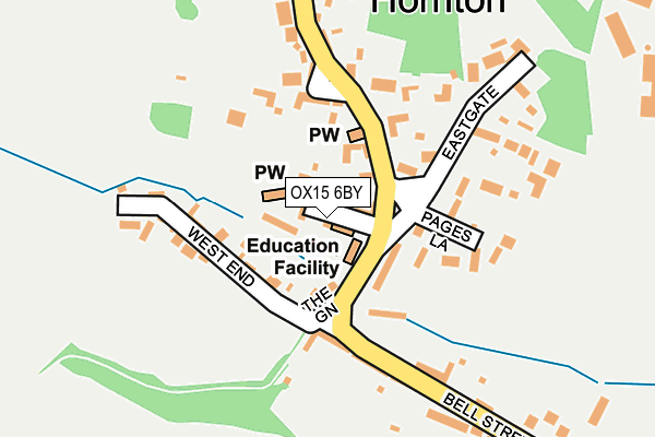 OX15 6BY map - OS OpenMap – Local (Ordnance Survey)