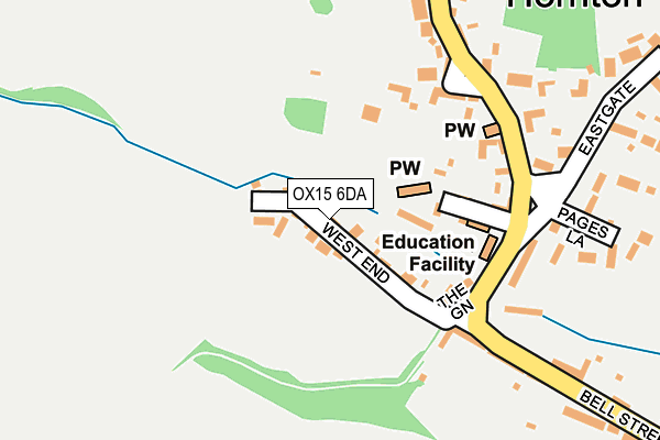 OX15 6DA map - OS OpenMap – Local (Ordnance Survey)