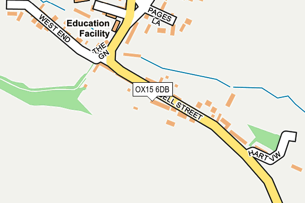 OX15 6DB map - OS OpenMap – Local (Ordnance Survey)