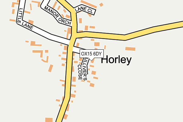 OX15 6DY map - OS OpenMap – Local (Ordnance Survey)