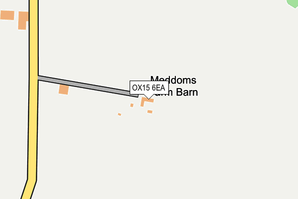 OX15 6EA map - OS OpenMap – Local (Ordnance Survey)