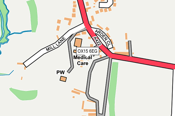 OX15 6EG map - OS OpenMap – Local (Ordnance Survey)