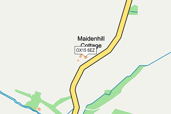 OX15 6EZ map - OS OpenMap – Local (Ordnance Survey)