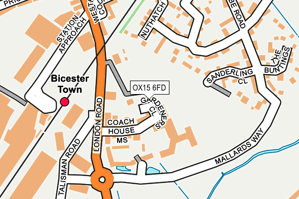 OX15 6FD map - OS OpenMap – Local (Ordnance Survey)