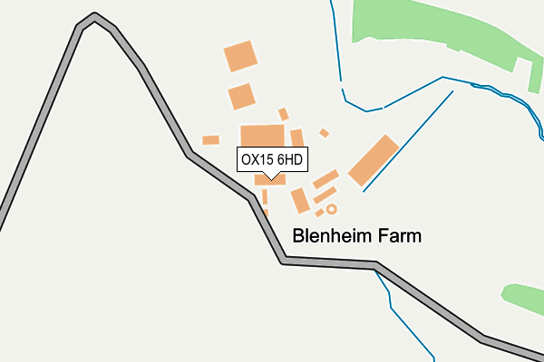 OX15 6HD map - OS OpenMap – Local (Ordnance Survey)