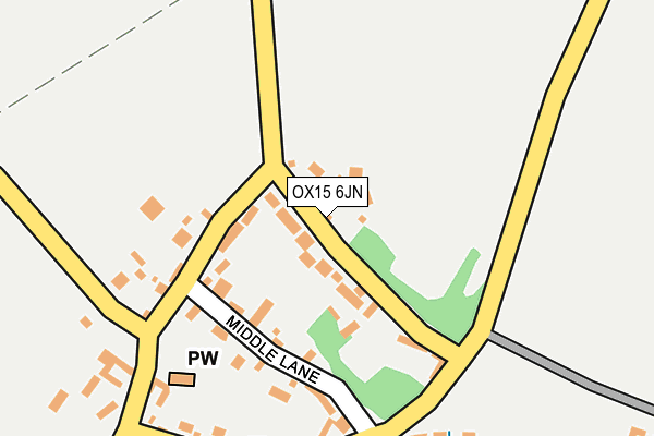 OX15 6JN map - OS OpenMap – Local (Ordnance Survey)