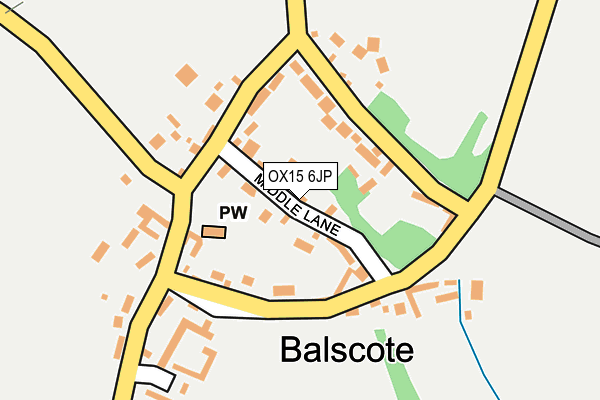 OX15 6JP map - OS OpenMap – Local (Ordnance Survey)