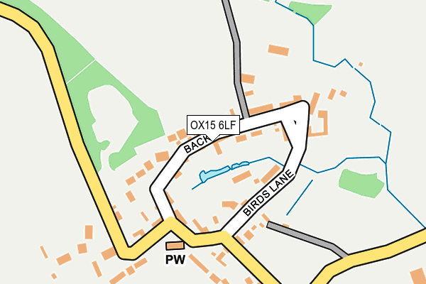 OX15 6LF map - OS OpenMap – Local (Ordnance Survey)