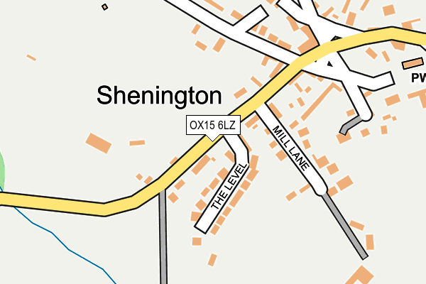 OX15 6LZ map - OS OpenMap – Local (Ordnance Survey)