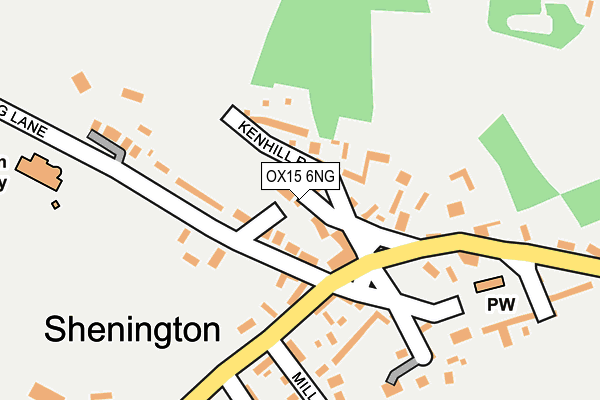 OX15 6NG map - OS OpenMap – Local (Ordnance Survey)