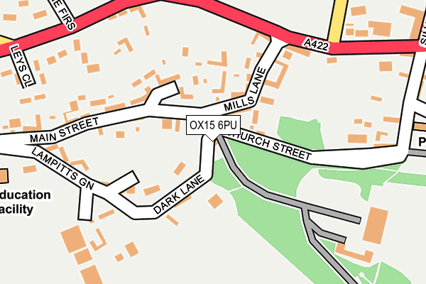 OX15 6PU map - OS OpenMap – Local (Ordnance Survey)