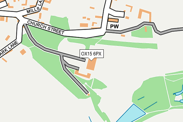 OX15 6PX map - OS OpenMap – Local (Ordnance Survey)