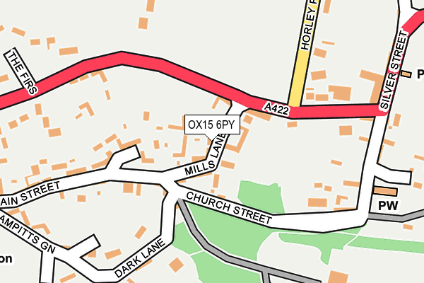 OX15 6PY map - OS OpenMap – Local (Ordnance Survey)
