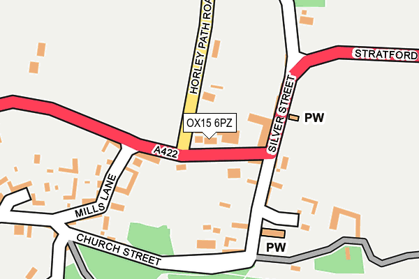 OX15 6PZ map - OS OpenMap – Local (Ordnance Survey)