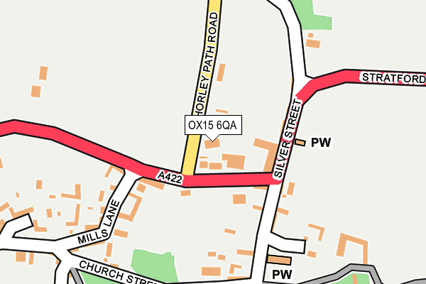 OX15 6QA map - OS OpenMap – Local (Ordnance Survey)