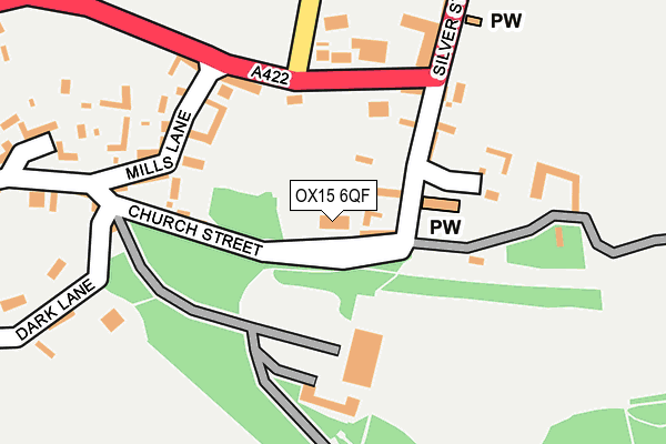 OX15 6QF map - OS OpenMap – Local (Ordnance Survey)