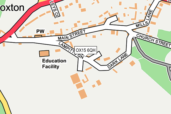 OX15 6QH map - OS OpenMap – Local (Ordnance Survey)