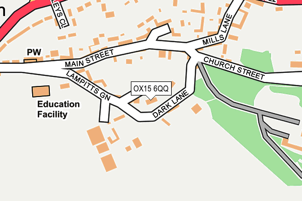 OX15 6QQ map - OS OpenMap – Local (Ordnance Survey)