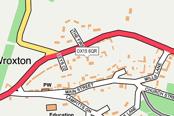 OX15 6QR map - OS OpenMap – Local (Ordnance Survey)