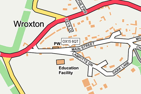 OX15 6QT map - OS OpenMap – Local (Ordnance Survey)