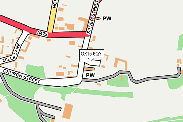 OX15 6QY map - OS OpenMap – Local (Ordnance Survey)