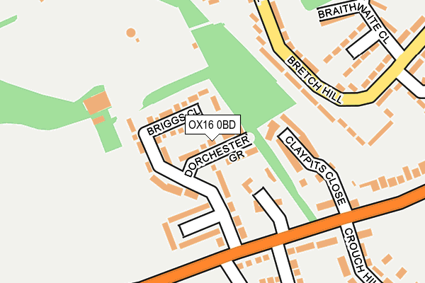 OX16 0BD map - OS OpenMap – Local (Ordnance Survey)