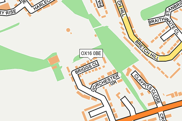 OX16 0BE map - OS OpenMap – Local (Ordnance Survey)