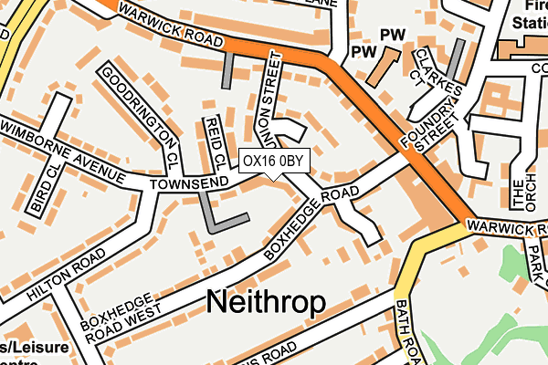 OX16 0BY map - OS OpenMap – Local (Ordnance Survey)