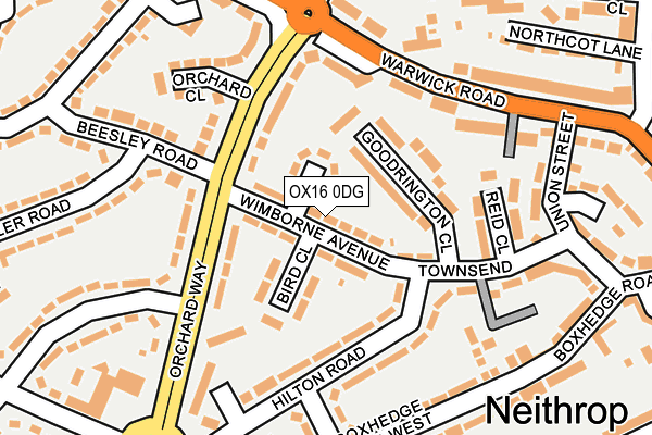 OX16 0DG map - OS OpenMap – Local (Ordnance Survey)