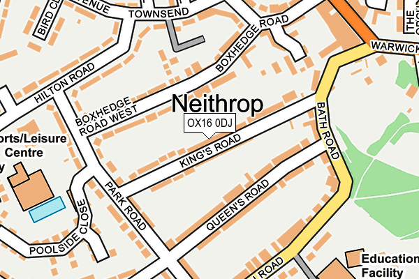 OX16 0DJ map - OS OpenMap – Local (Ordnance Survey)