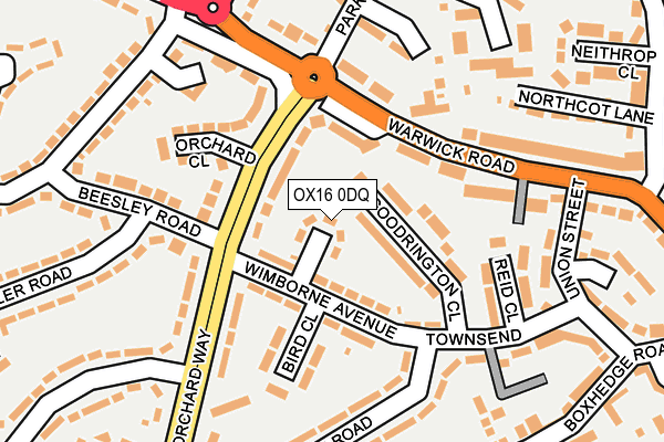 OX16 0DQ map - OS OpenMap – Local (Ordnance Survey)