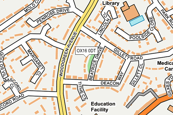 OX16 0DT map - OS OpenMap – Local (Ordnance Survey)