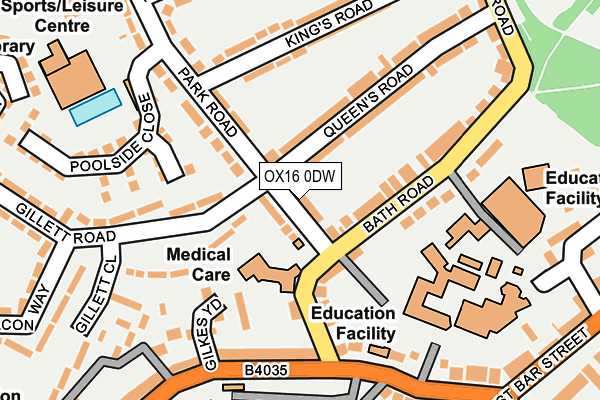 OX16 0DW map - OS OpenMap – Local (Ordnance Survey)