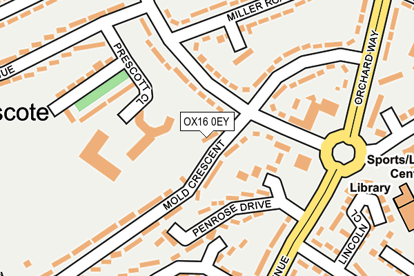 OX16 0EY map - OS OpenMap – Local (Ordnance Survey)