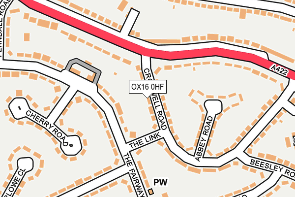 OX16 0HF map - OS OpenMap – Local (Ordnance Survey)