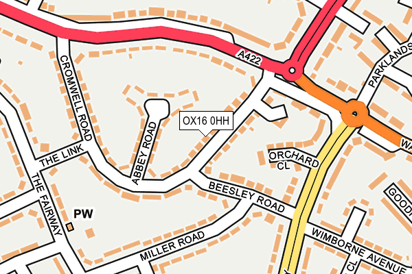 OX16 0HH map - OS OpenMap – Local (Ordnance Survey)