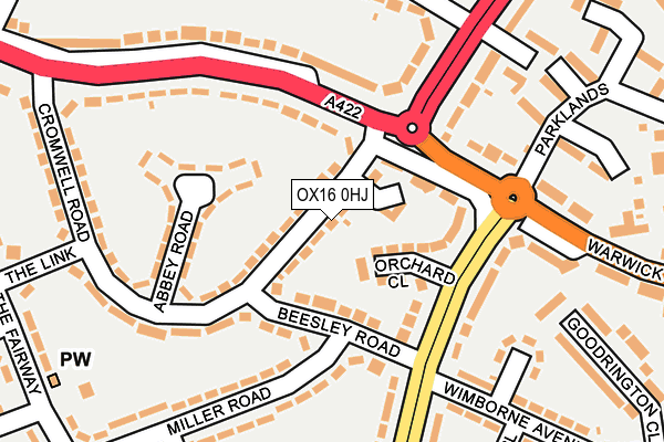 OX16 0HJ map - OS OpenMap – Local (Ordnance Survey)