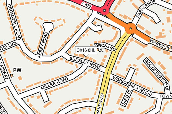 OX16 0HL map - OS OpenMap – Local (Ordnance Survey)