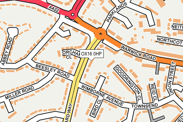 OX16 0HP map - OS OpenMap – Local (Ordnance Survey)