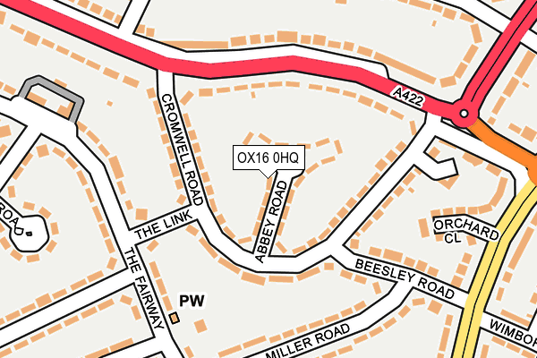 OX16 0HQ map - OS OpenMap – Local (Ordnance Survey)