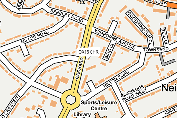 OX16 0HR map - OS OpenMap – Local (Ordnance Survey)