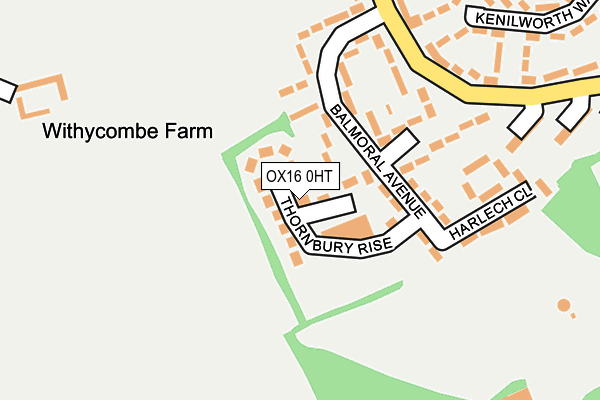 OX16 0HT map - OS OpenMap – Local (Ordnance Survey)