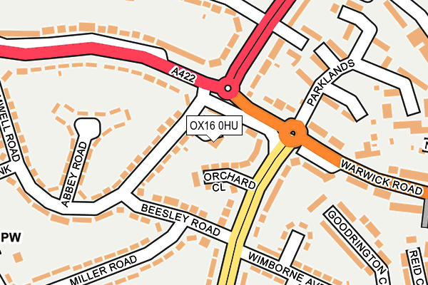 OX16 0HU map - OS OpenMap – Local (Ordnance Survey)