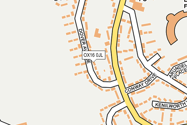 OX16 0JL map - OS OpenMap – Local (Ordnance Survey)