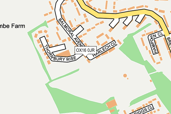 OX16 0JR map - OS OpenMap – Local (Ordnance Survey)