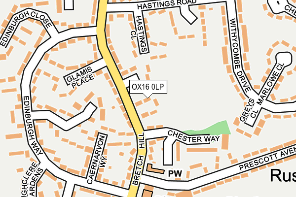 OX16 0LP map - OS OpenMap – Local (Ordnance Survey)